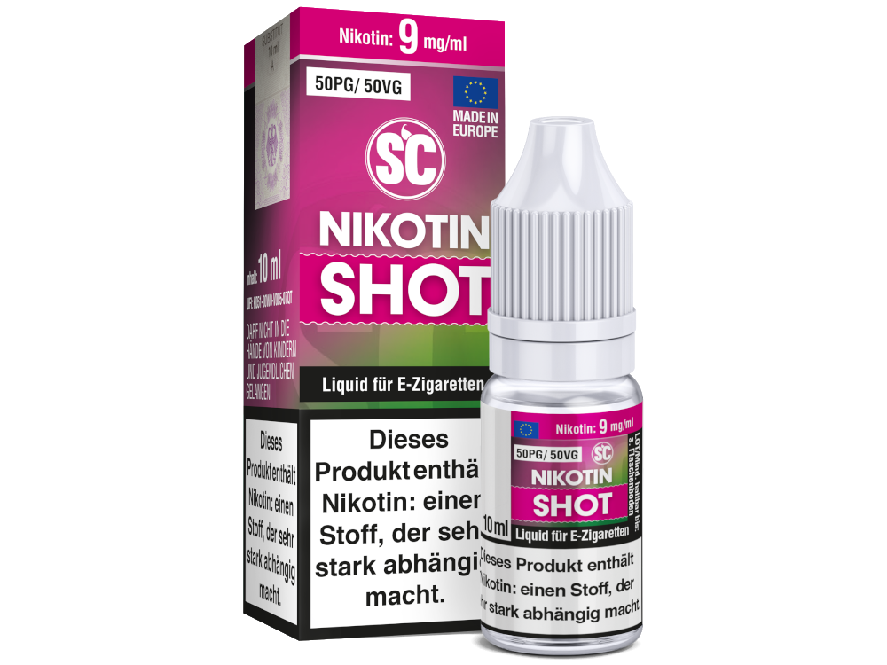 SC - 10 ml Nikotin Shot 50PG/50VG 9 mg/ml