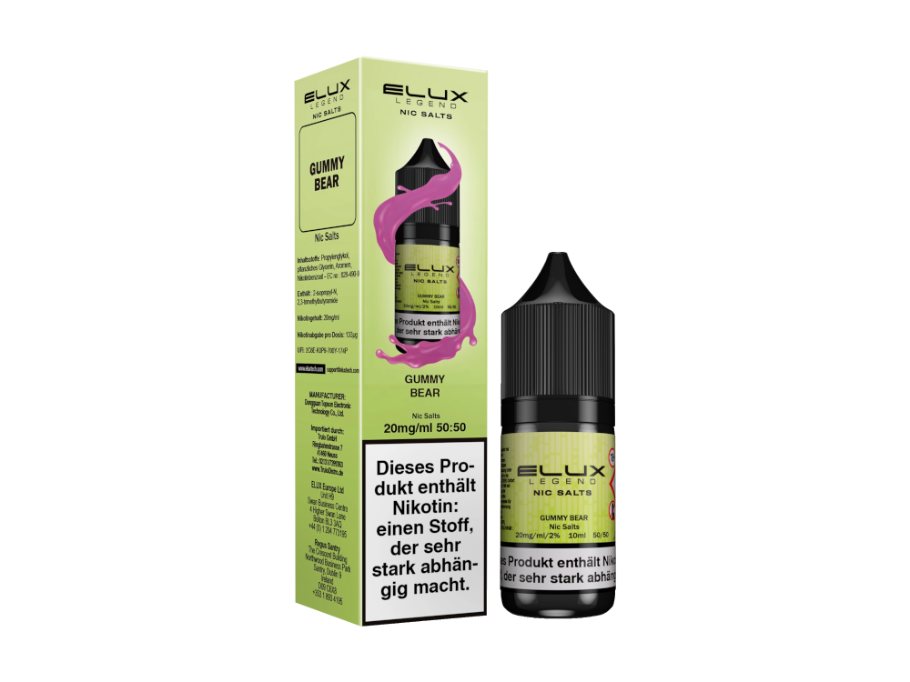 Elux Nikotinsalz Liquid mit fruchtigen und erfrischenden Aromen in verschiedenen Varianten