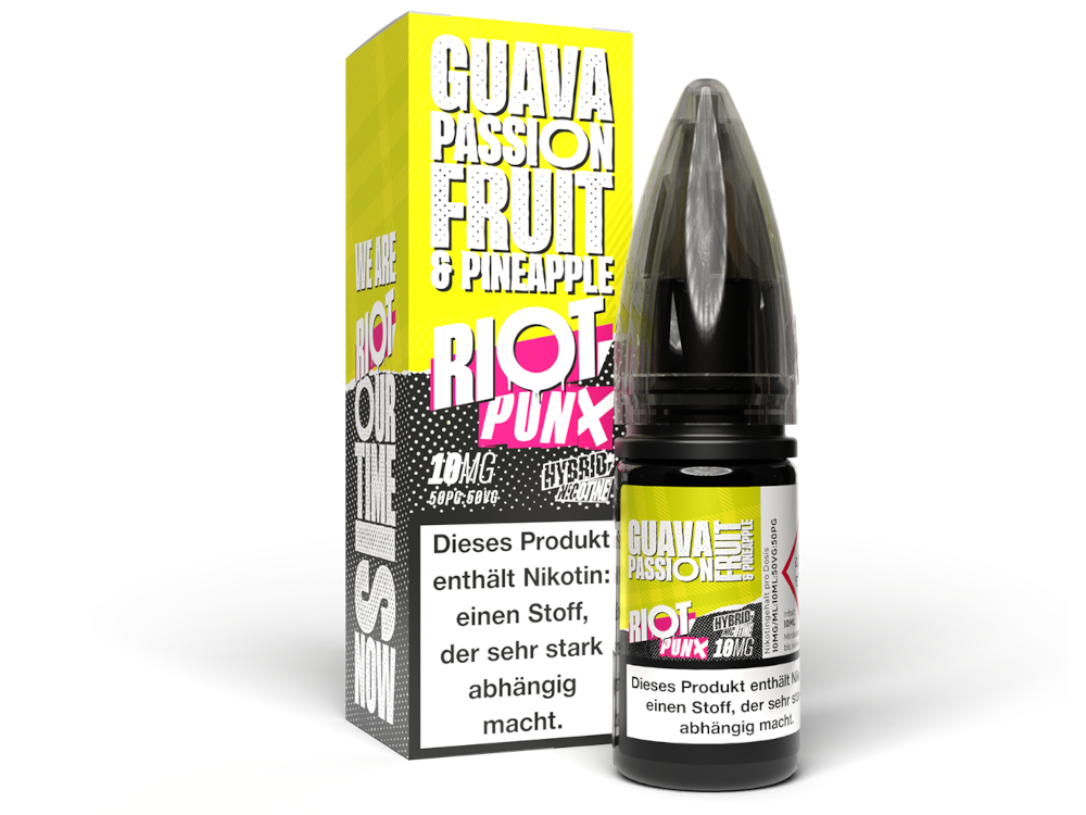 Riot Squad - PUNX - Guava, Passionfruit & Pineapple - Hybrid Nikotinsalz Liquid 10 mg/ml