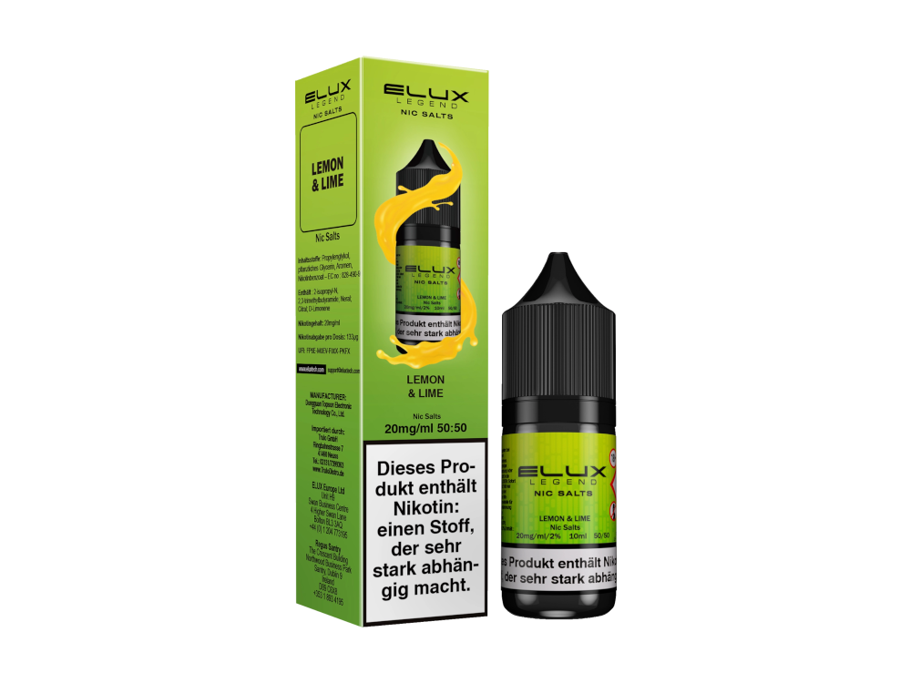 Elux Nikotinsalz Liquid mit fruchtigen und erfrischenden Aromen in verschiedenen Varianten