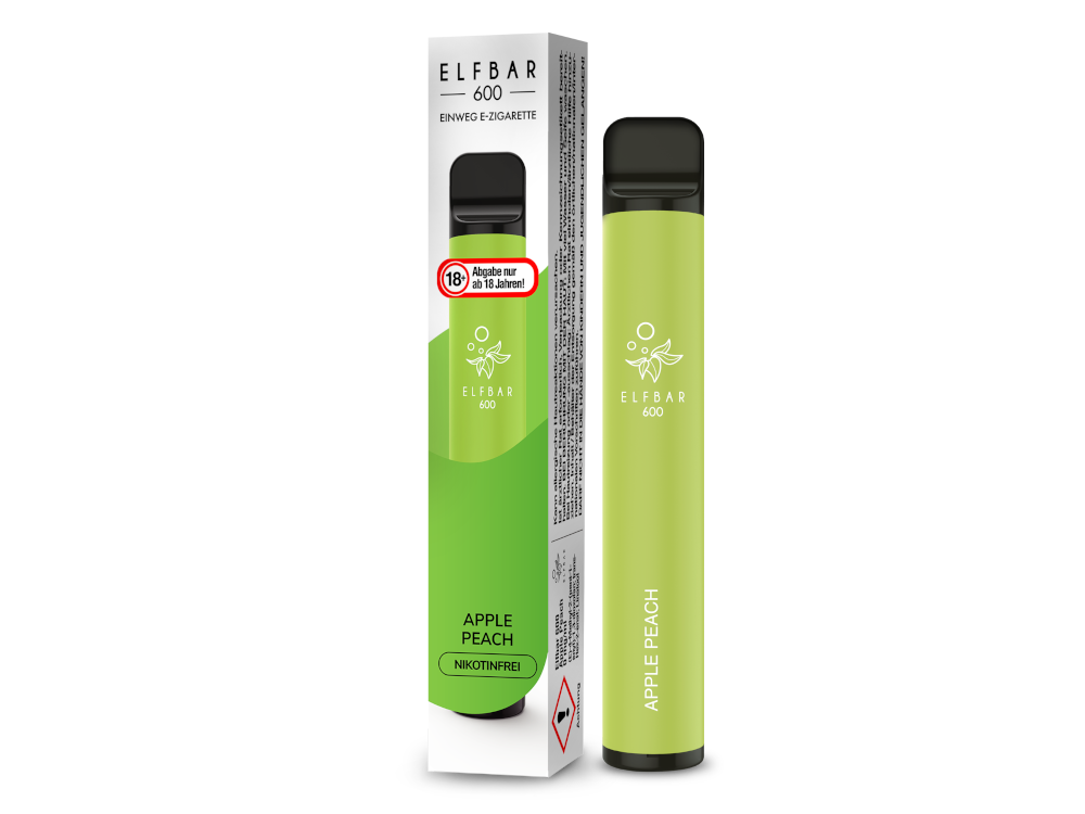 Elfbar 600 Einweg E-Zigarette mit 20 mg/ml Nikotin in verschiedenen Geschmacksrichtungen