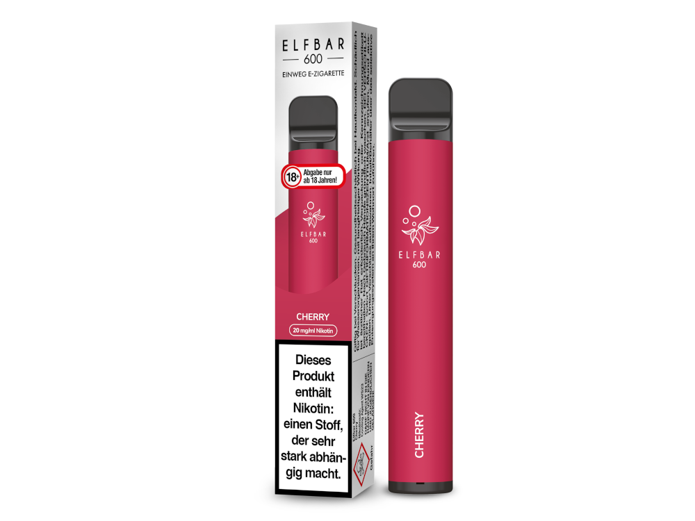 Elfbar 600 Einweg E-Zigarette mit 20 mg/ml Nikotin in verschiedenen Geschmacksrichtungen