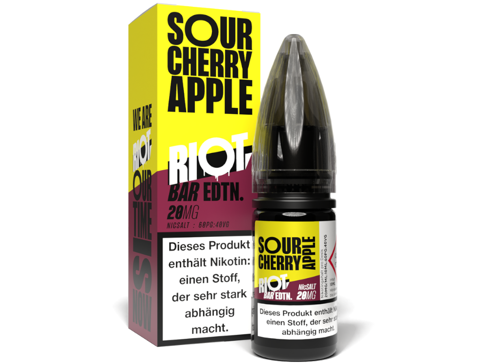 Riot Squad - BAR EDTN. - Sour Cherry Apple - Nikotinsalz Liquid 20 mg/ml