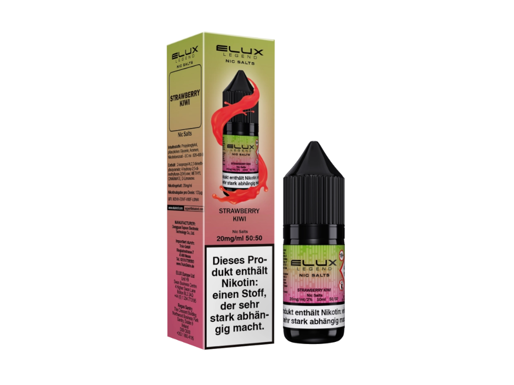 Elux Nikotinsalz Liquid mit fruchtigen und erfrischenden Aromen in verschiedenen Varianten