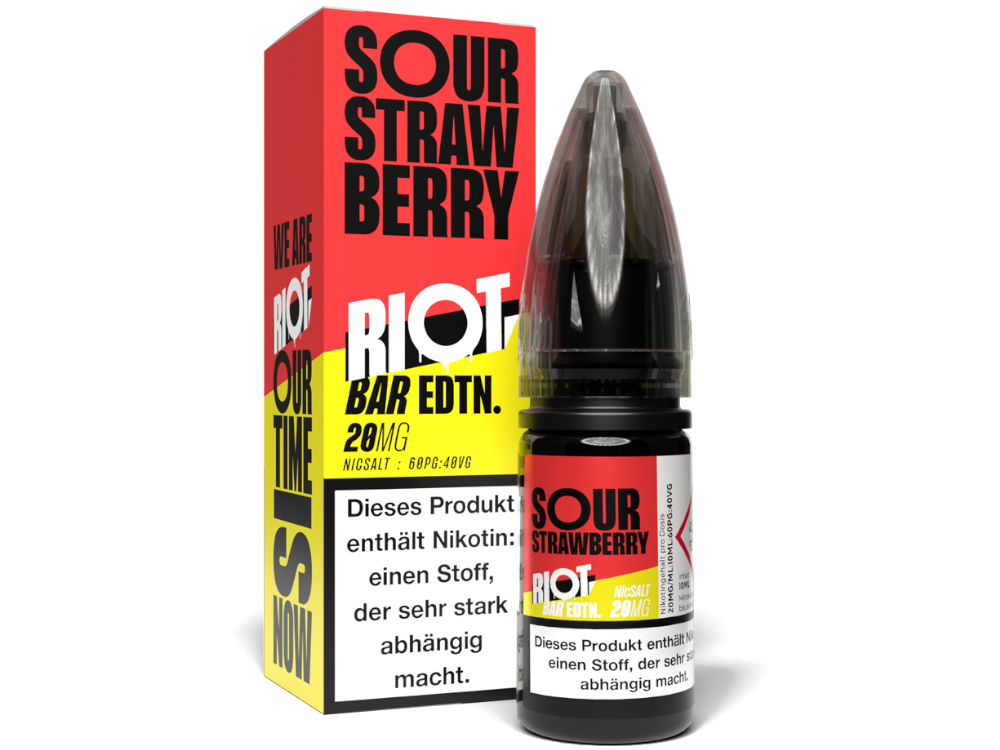 Riot Squad - BAR EDTN. - Sour Strawberry - Nikotinsalz Liquid 20 mg/ml