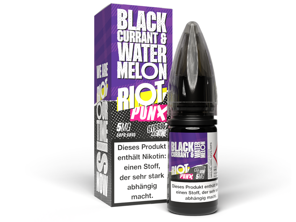 Riot Squad - PUNX - Blackcurrant & Watermelon - Hybrid Nikotinsalz Liquid 5 mg/ml