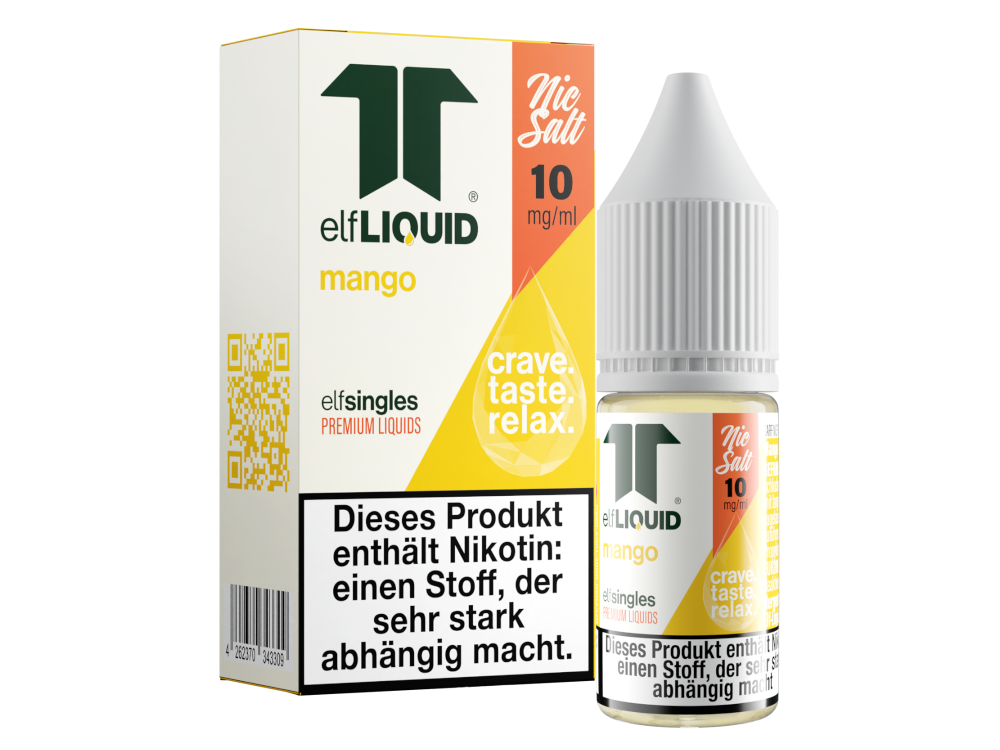 Elf-Liquid Single Nikotinsalz Liquid mit fruchtigen und süßen Geschmacksrichtungen