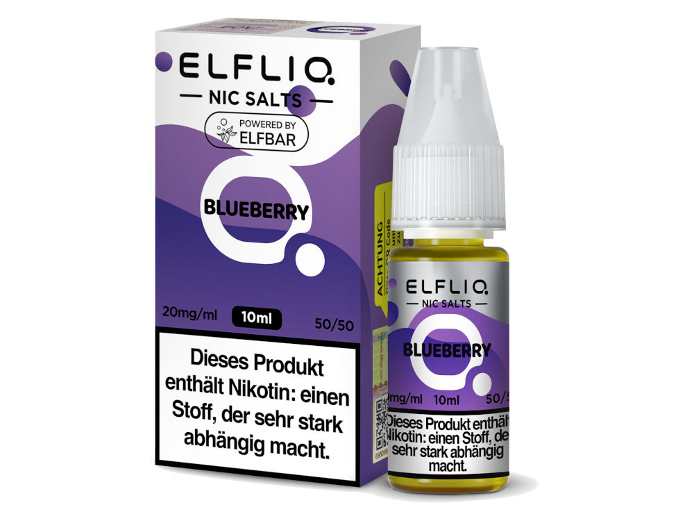 ELFLIQ - Nikotinsalz Liquid with Tropical Fruit, Menthol, Mix Berries & Various Flavors