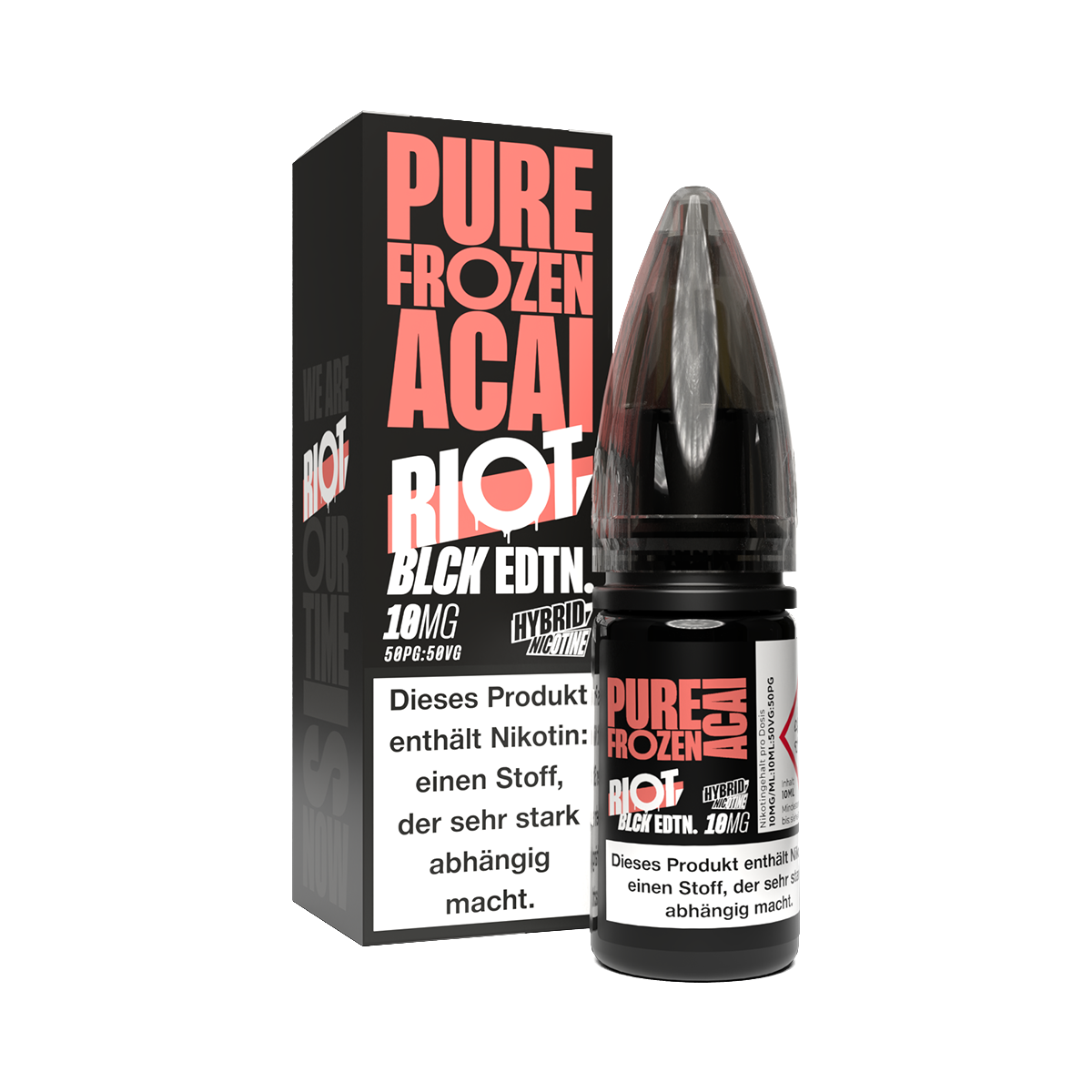 Riot Squad - BLCK Edition - Pure Frozen Acai - Hybrid Nikotinsalz Liquid 10 mg/ml