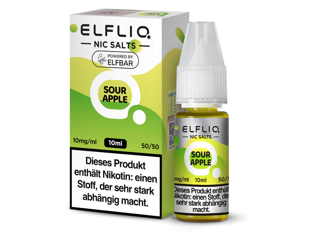 ELFLIQ - Nikotinsalz Liquid with Tropical Fruit, Menthol, Mix Berries & Various Flavors