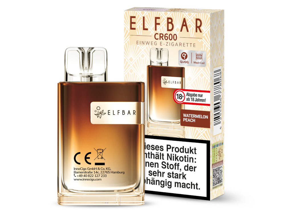 Elfbar CR600 Einweg E-Zigarette 20 mg/ml – Fruchtige und erfrischende Aromen