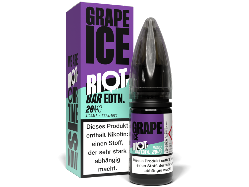 Riot Squad - BAR EDTN. - Grape Ice - Nikotinsalz Liquid 20 mg/ml