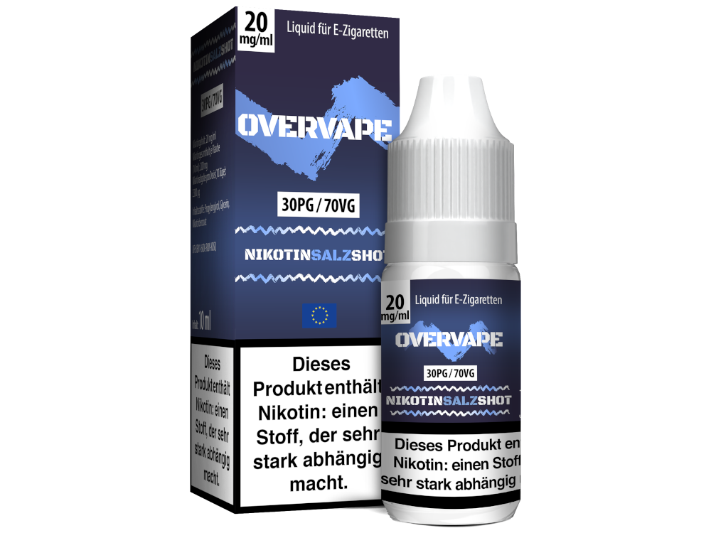 Overvape - Nikotinsalz Shot 30PG/70VG 20 mg/ml