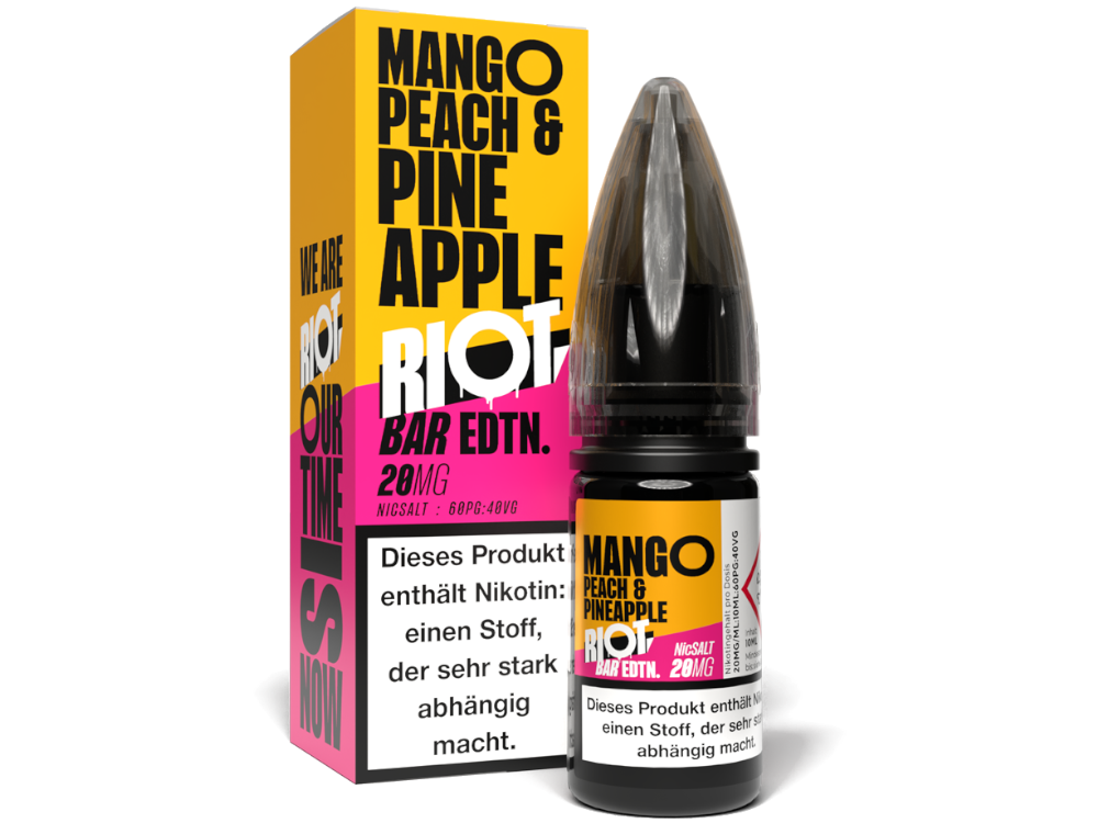 Riot Squad - BAR EDTN. - Mango Peach Pineapple - Nikotinsalz Liquid 20 mg/ml