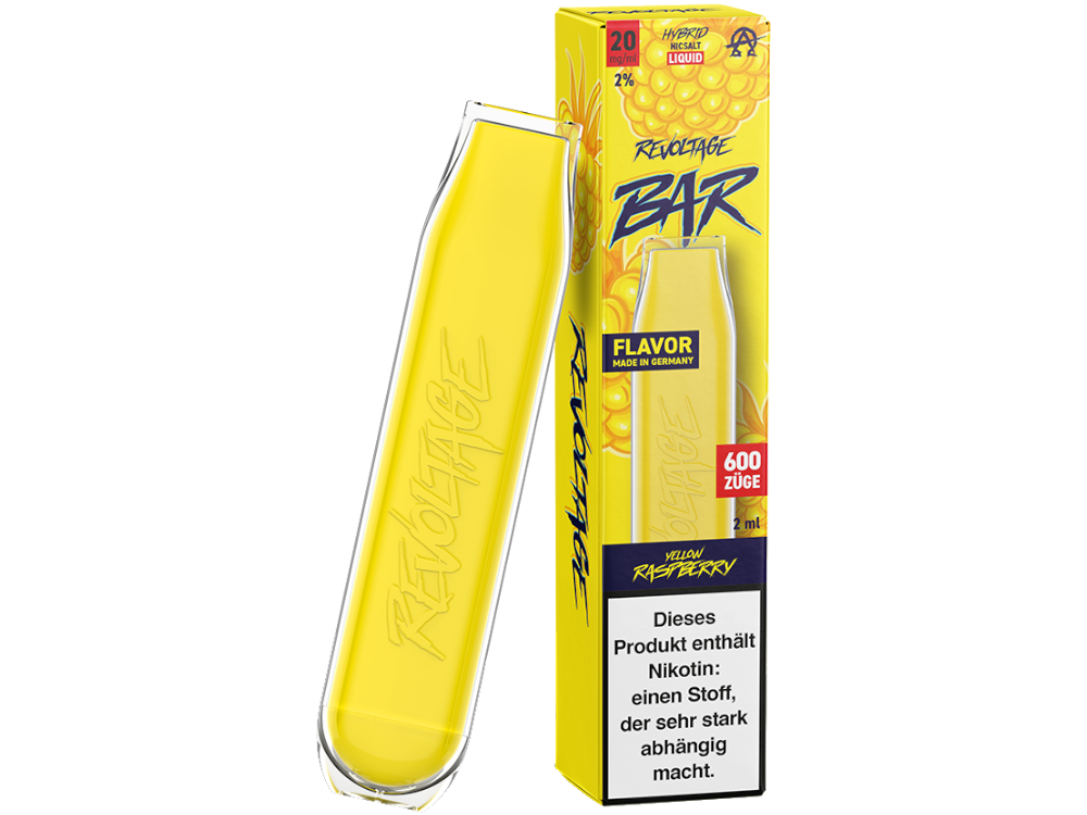 Revoltage - Bar Einweg E-Zigarette Yellow Raspberry 20 mg/ml
