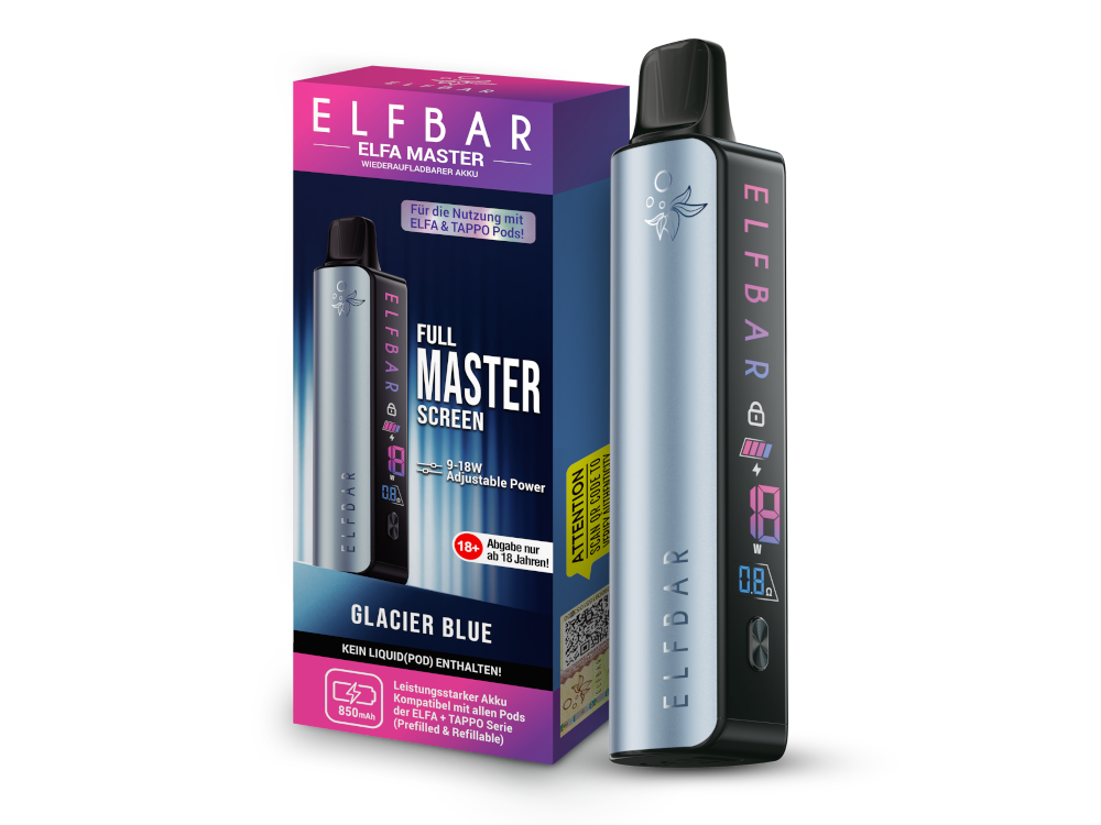 Elfbar - Elfa Master Akku 850 mAh wiederaufladbar für Elfa Master E-Zigarettengeräte