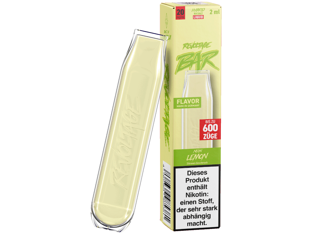 Revoltage - Bar Einweg E-Zigarette - Neon Lemon 20 mg/ml