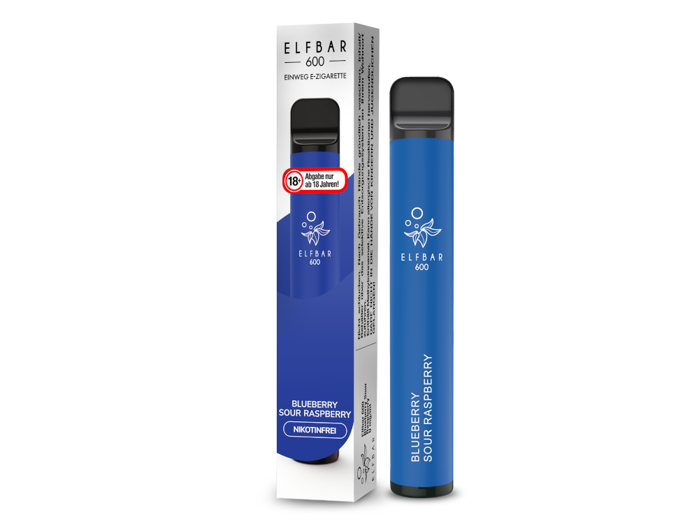Elfbar 600 Einweg E-Zigarette mit 20 mg/ml Nikotin in verschiedenen Geschmacksrichtungen