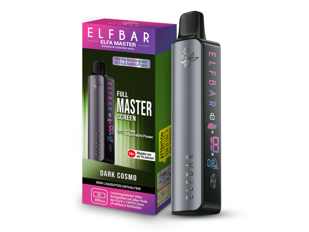 Elfbar - Elfa Master Akku 850 mAh wiederaufladbar für Elfa Master E-Zigarettengeräte