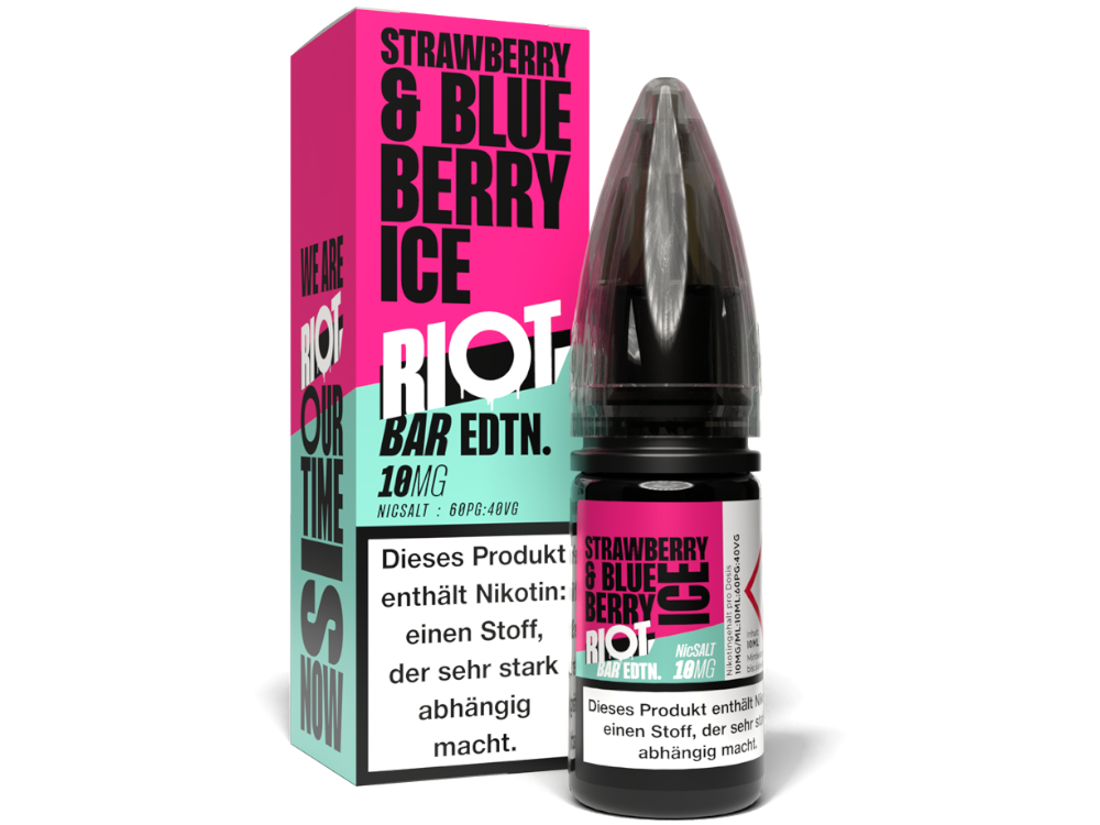Riot Squad - BAR EDTN. - Strawberry Blueberry Ice - Nikotinsalz Liquid 10 mg/ml