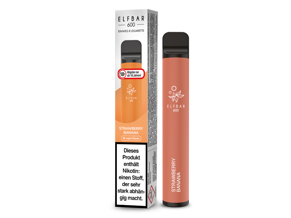 Elfbar 600 Einweg E-Zigarette mit 20 mg/ml Nikotin in verschiedenen Geschmacksrichtungen