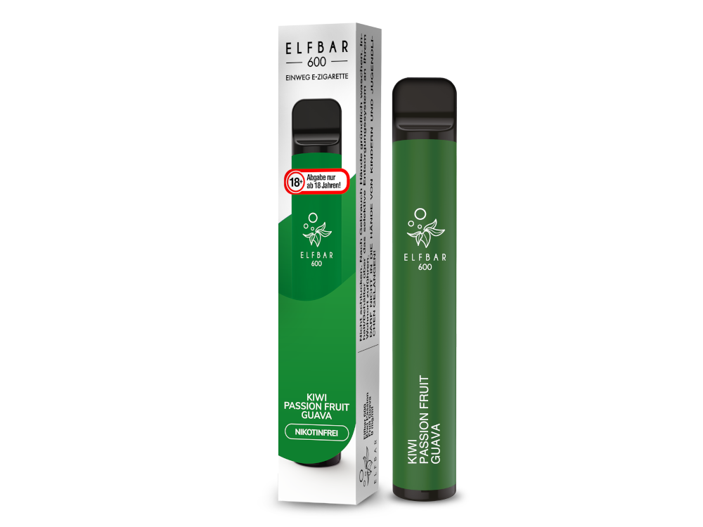 Elfbar 600 Einweg E-Zigarette mit 20 mg/ml Nikotin in verschiedenen Geschmacksrichtungen