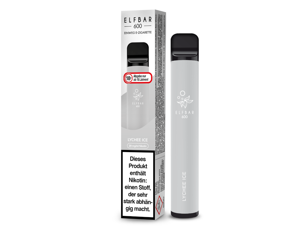 Elfbar 600 Einweg E-Zigarette mit 20 mg/ml Nikotin in verschiedenen Geschmacksrichtungen