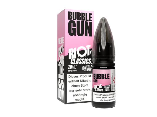 Riot Squad - Classics - Bubblegun - Hybrid Nikotinsalz Liquid 10 mg/ml