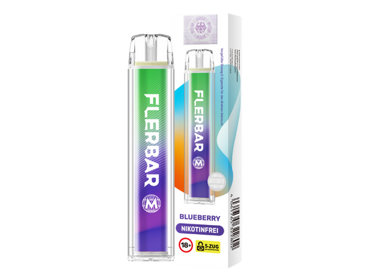 Flerbar - M Einweg E-Zigarette - Blueberry 0 mg/ml