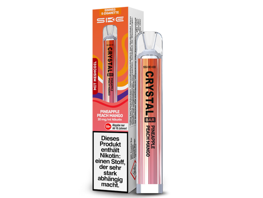SKE - Crystal Bar Einweg E-Zigarette - Pineapple Peach Mango 20 mg/ml