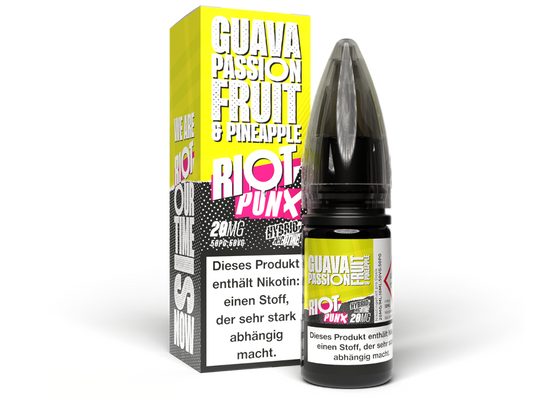 Riot Squad - PUNX - Guava, Passionfruit & Pineapple - Hybrid Nikotinsalz Liquid 20 mg/ml