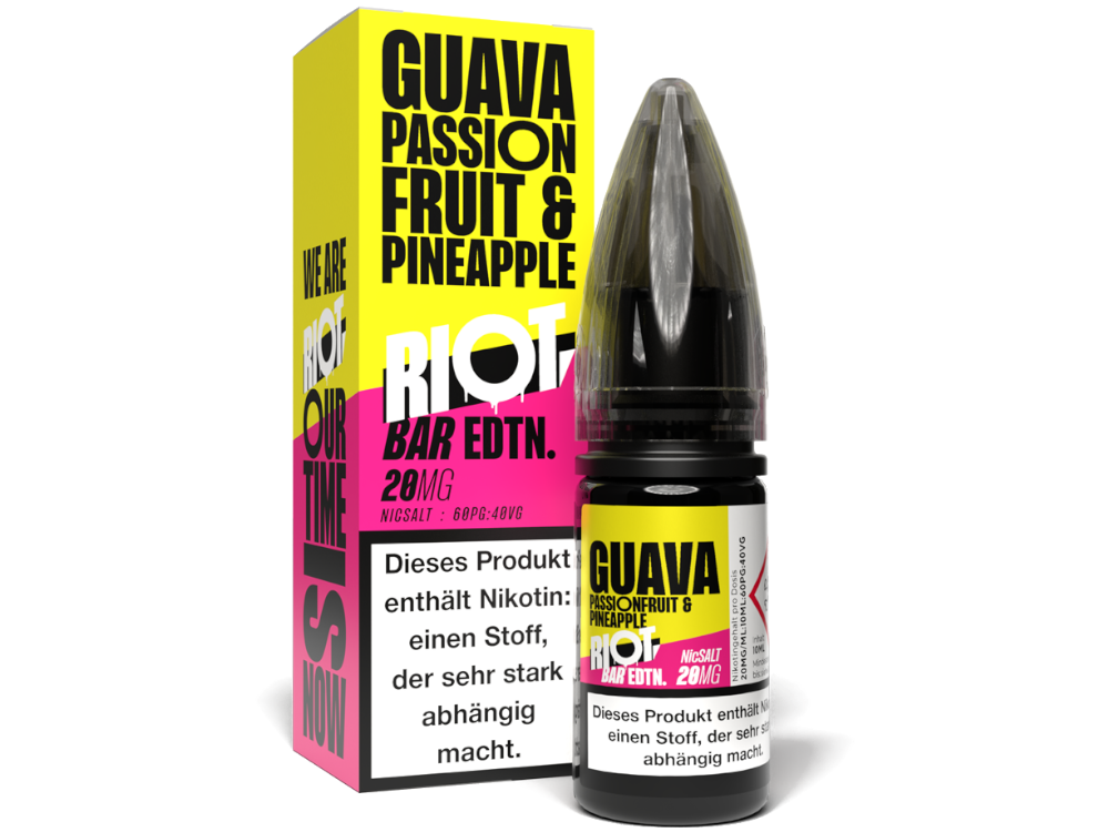 Riot Squad - BAR EDTN. - Guava Passionfruit Pineapple - Nikotinsalz Liquid 20 mg/ml