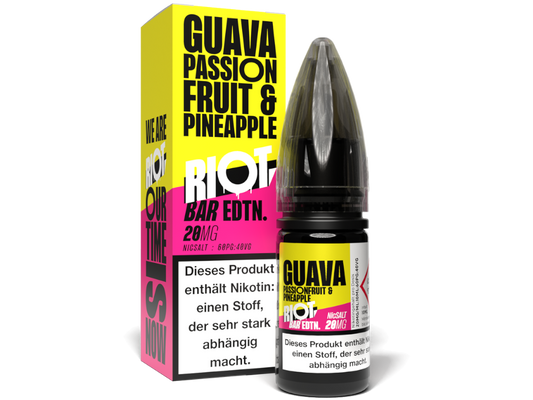 Riot Squad - BAR EDTN. - Guava Passionfruit Pineapple - Nikotinsalz Liquid 20 mg/ml
