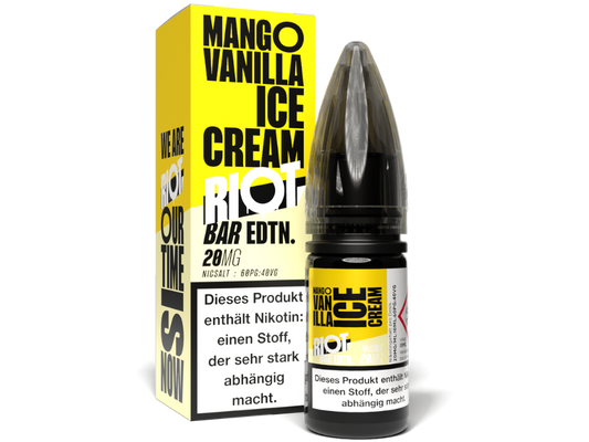 Riot Squad - BAR EDTN. - Mango Vanilla Ice Cream - Nikotinsalz Liquid 20 mg/ml