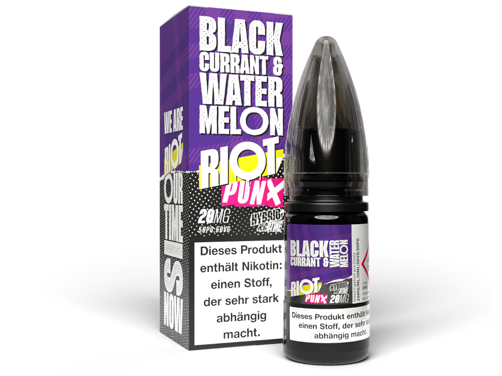 Riot Squad - PUNX - Blackcurrant & Watermelon - Hybrid Nikotinsalz Liquid 20 mg/ml