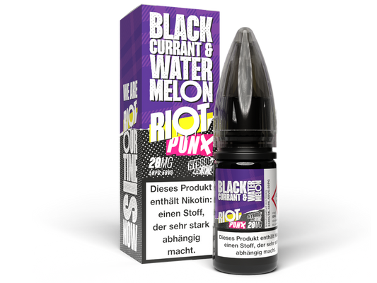 Riot Squad - PUNX - Blackcurrant & Watermelon - Hybrid Nikotinsalz Liquid 20 mg/ml