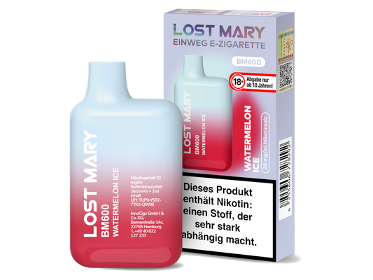 Lost Mary - BM600 Einweg E-Zigarette mit 20 mg/ml Nikotin in verschiedenen Geschmacksrichtungen