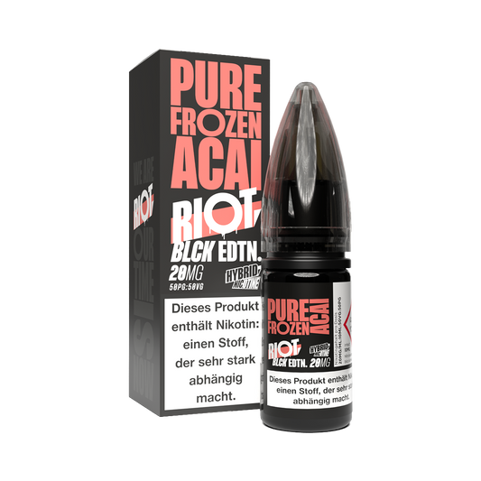 Riot Squad - BLCK Edition - Pure Frozen Acai - Hybrid Nikotinsalz Liquid 20 mg/ml