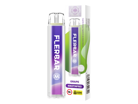 Flerbar - M Einweg E-Zigarette - Grape 0 mg/ml