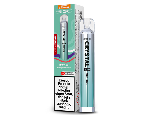 SKE - Crystal Bar Einweg E-Zigarette - Menthol 20 mg/ml