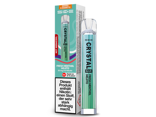 SKE - Crystal Bar Einweg E-Zigarette - Fresh Menthol Mojito 20 mg/ml