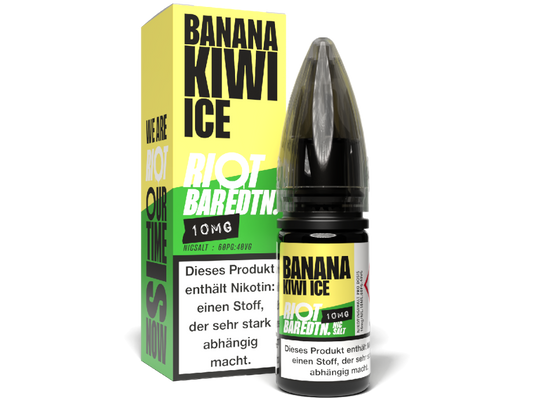 Riot Squad - BAR EDTN. - Banana Kiwi Ice - Nikotinsalz Liquid 10 mg/ml