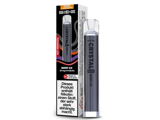 SKE - Crystal Bar Einweg E-Zigarette - Berry Ice 20 mg/ml
