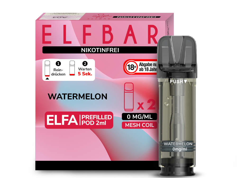 Elfbar Elfa Pod 20 mg/ml und 0 mg/ml – 2 Stück pro Packung, verschiedene Geschmacksrichtungen