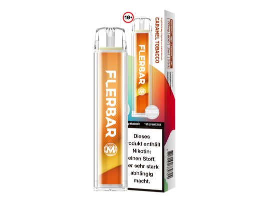 Flerbar - M Einweg E-Zigarette - Caramel Tobacco 20 mg/ml