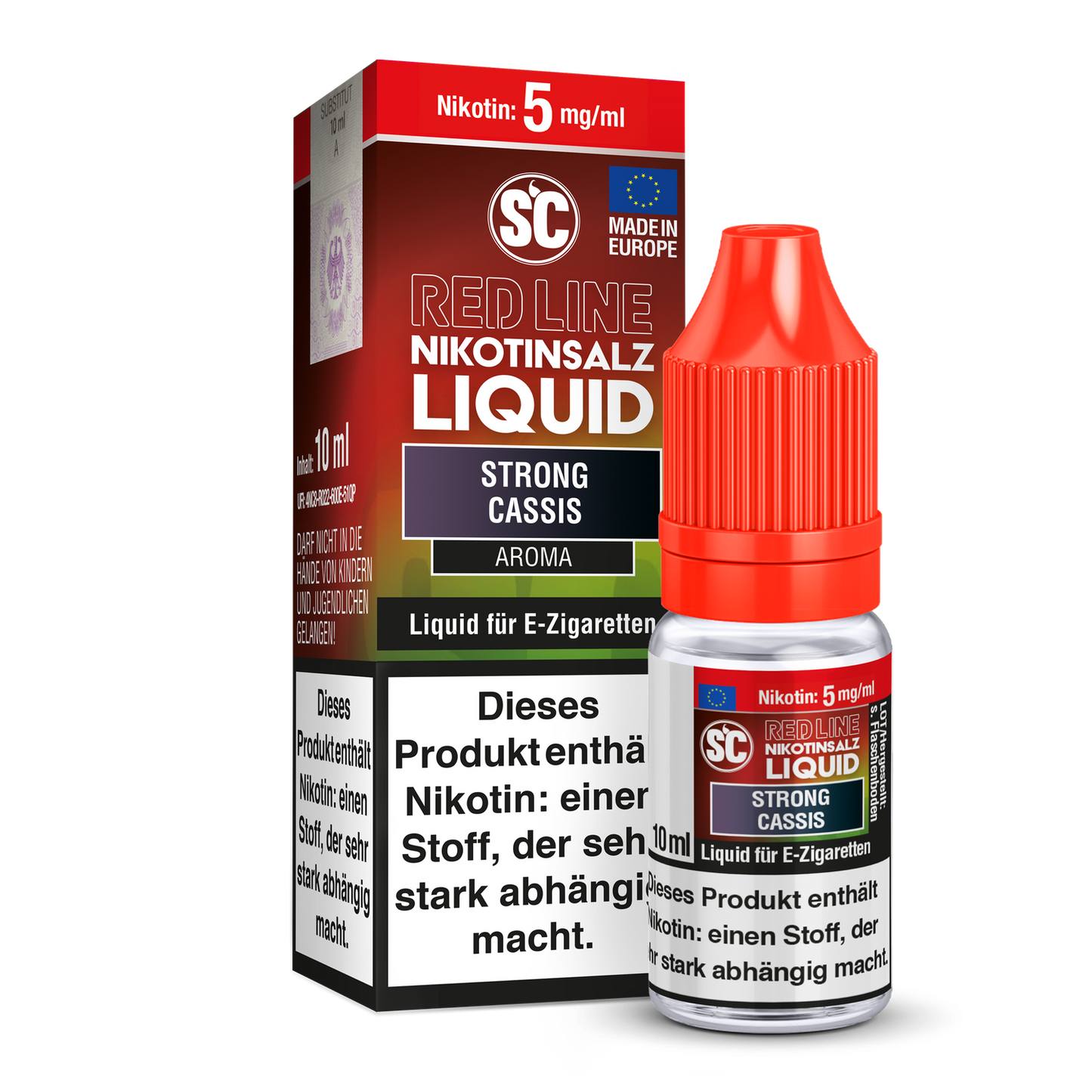 SC - Red Line - Strong Cassis - Nikotinsalz Liquid 5 mg/ml