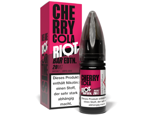 Riot Squad - BAR EDTN. - Cherry Cola - Nikotinsalz Liquid 20 mg/ml