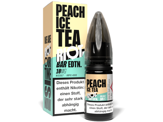 Riot Squad - BAR EDTN. - Peach Ice Tea - Nikotinsalz Liquid 10 mg/ml