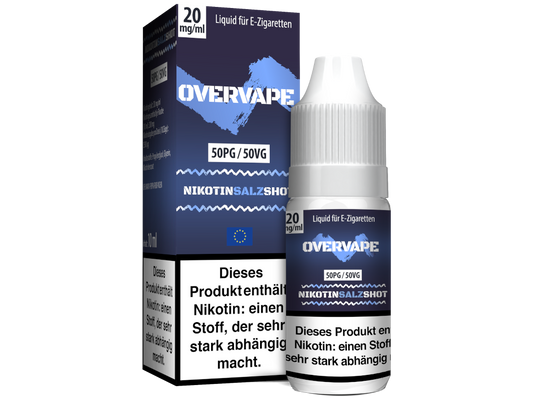 Overvape - Nikotinsalz Shot 50PG/50VG 20 mg/ml