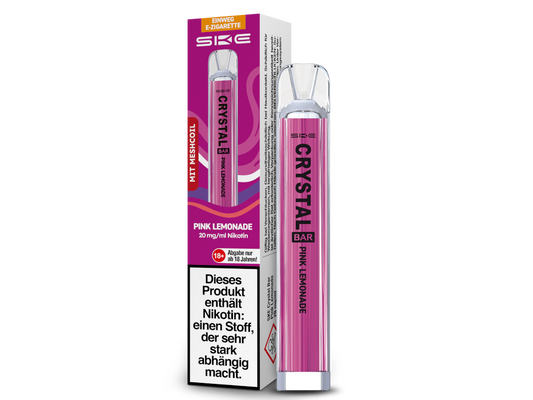 SKE - Crystal Bar Einweg E-Zigarette - Pink Lemonade 20 mg/ml
